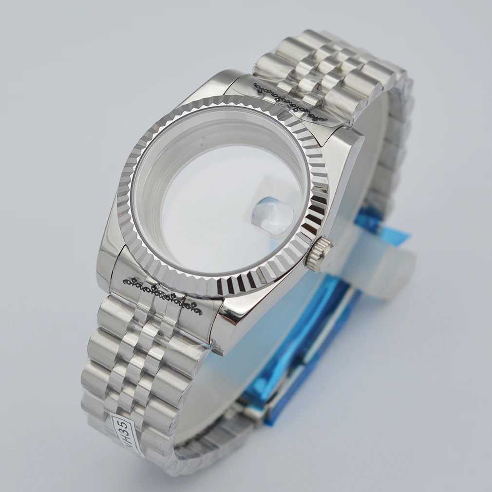 CORGEUT 36mm/40mm sapphire glass watch case fit NH35 NH36 NH34 ETA2824 2836 Mingzhu DG2813 3804 Miyota8205 8215 PT5000 movement