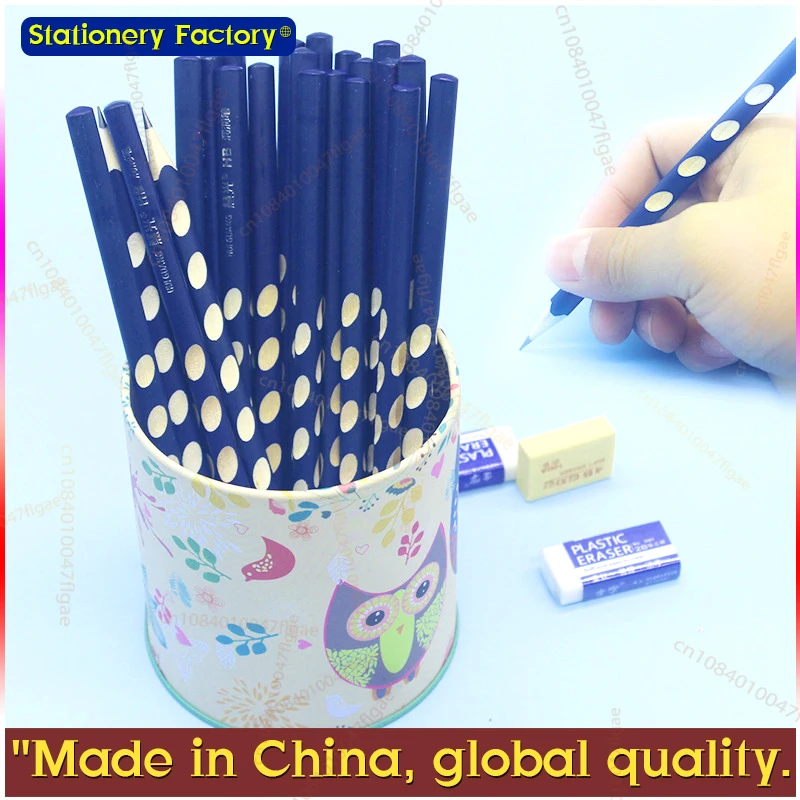30 Pcs 2B/HB Grip Graphite EcoPencils for General Purpose Use,Student Gift ,Grip Dots and Triangular Shape BREAK RESISTANT LEADS image 4