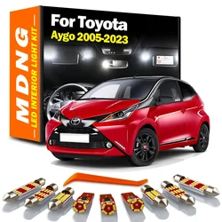 LED Interior Plate Light Car Bulbs Kit For Toyota Aygo X MK1 MK2 MK3 X-Style X-Cite X-Wave 2005- 2018 2019 2020 2021 2022 2023
