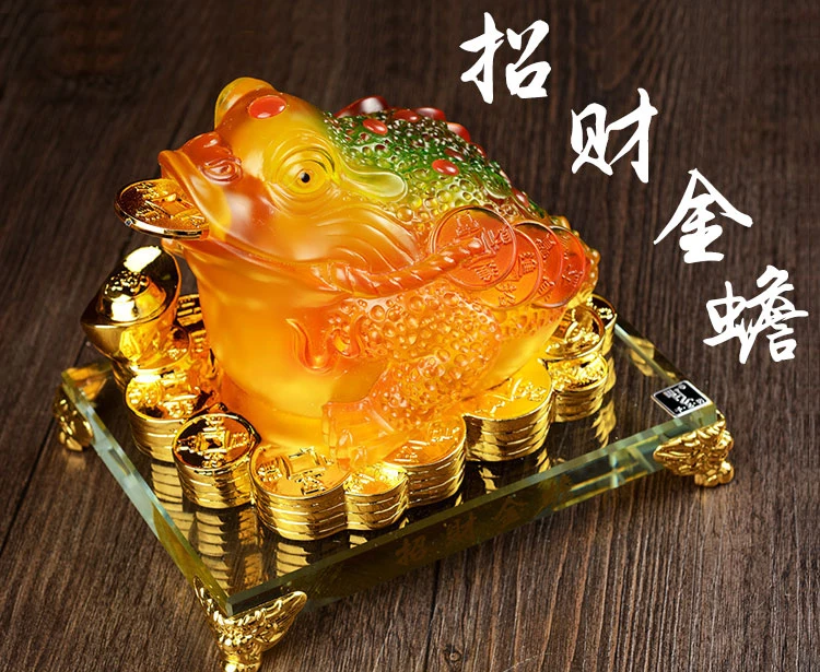 TOP Office Business Bring in wealth and treasure Money Drawing efficacious Talisman Fortune JIN CHAN FENG SHUI crystal statue