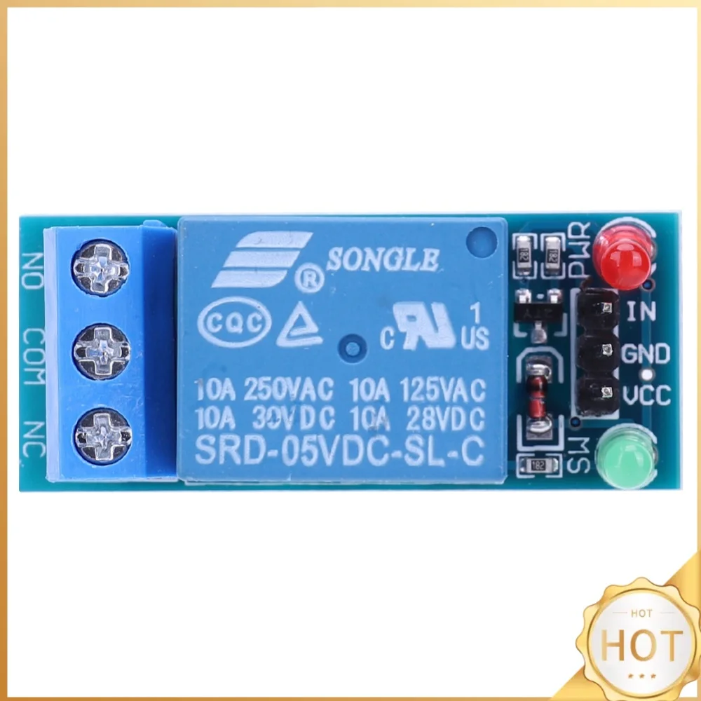 Power Relay Module 5V Low Level Trigger Interface Relay Power Board Shield 1 Channel Relay Module Shield DC AC 220V