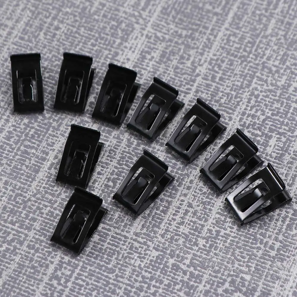 Trim Plate Black Rivet Metal Buckle Car Fasteners Dashboard Rivet Front Console Retainer Auto Fastener Clip Dashboard Fastener