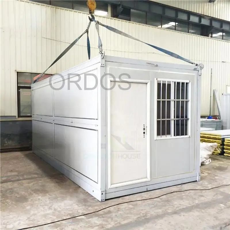 Modular Prefabricated Portable Extended mobile tiny Foldable 20ft Office Folding prefab Container House