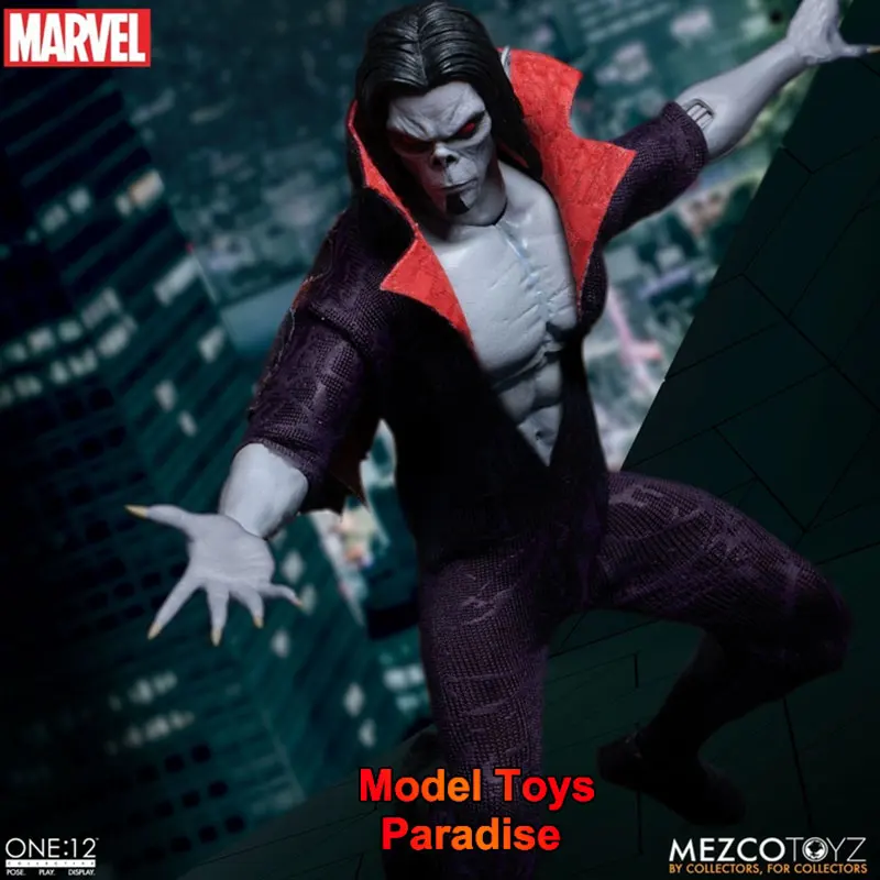 MEZCO 1/6 Men Soldier Vampire Michael Morbius Anti Hero Full Set 12inch Action Figure Collectible Toys Gifts