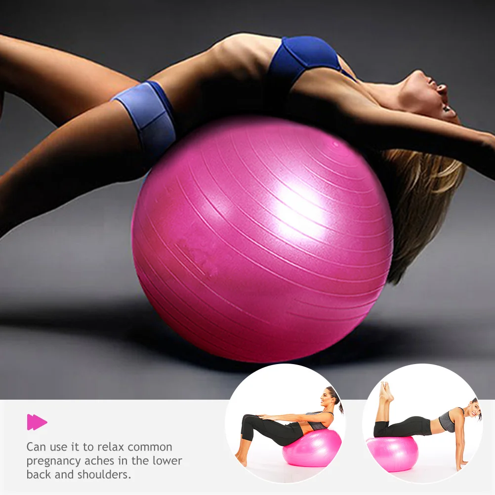

Lightweight Pregnancy Birthing Ball PVC Exercise Fitness Ball with Pump Nonslip Surface Postpartum Workout Relaxation