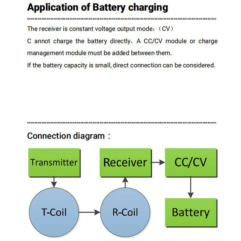 42mm Coil 30w 2.5A Wireless Power Supply Module Robot Wireless Charging Dc 12V 24V Charge Transmitter Receiver