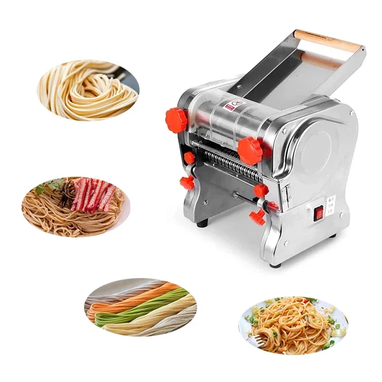 

Электрическая машина для приготовления лапши из нержавеющей стали для домашнего использования, роликовый двигатель для спагетти, удобная для всей семьи машина для прессования теста для макарон