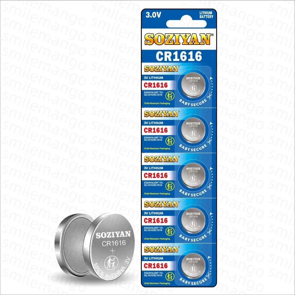 CR1616 High Quality Button Battery CR1616 DL1616 BR1616 5021LC LM1616 Watch Car Remote Control Lithium Battery