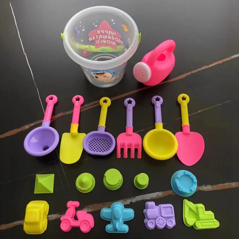 Beach Sand Toy Set, Durable Plastic, Summer Pool Beach Game Set,Great Holiday Outdoor Sand Play Tools For Boys And Girls