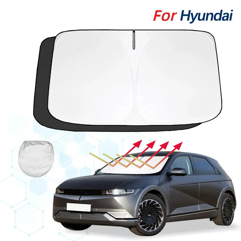 

For Hyundai ioniq5 ioniq5n Windshield Sun Shade Sunshade Sun Visor Protector Foldable Blocks UV Rays Keep Your Car Cooler