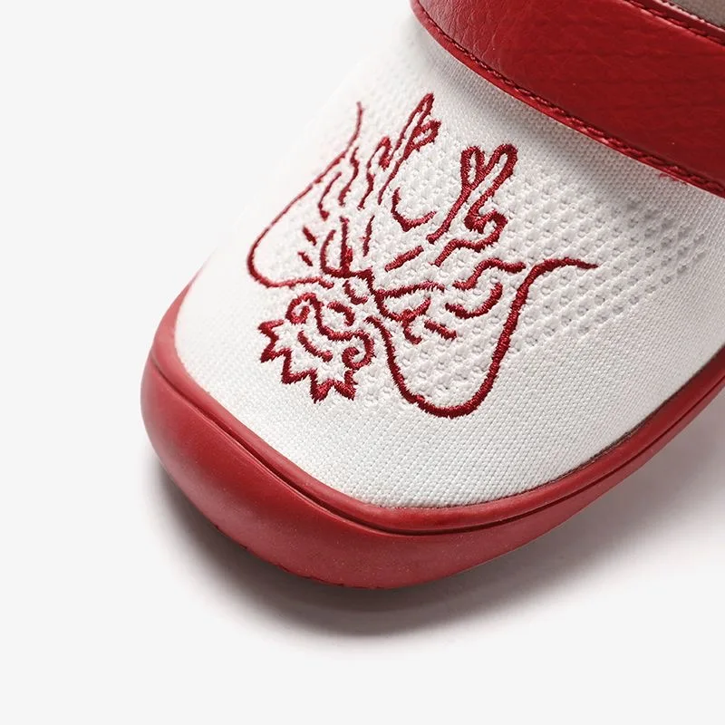 Brand LUXIAOJUN Barefoot Hard Pull Shoes Big Size 35-47 Stable Fitness Powerlifting Shoe Dragon Pattern Gym Training Sneakers