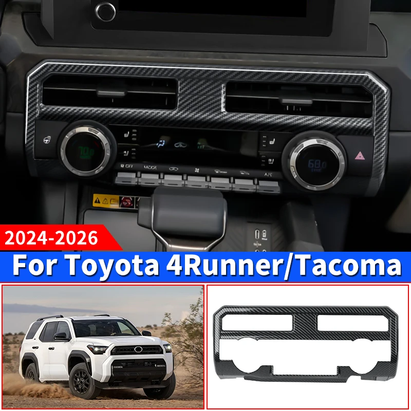 For Toyota 4Runner Tacoma 2024-2026 Center Dashboard Air Vent Cover Trim Panel Interior Styling Upgrade Modification Accessories