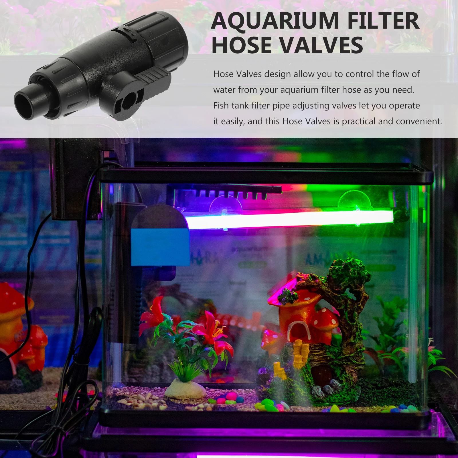 

Fine Detail Easy Install Aquarium Water Changer Valves Fish Tank Filter Pipe Adjusting Connectors Supplies