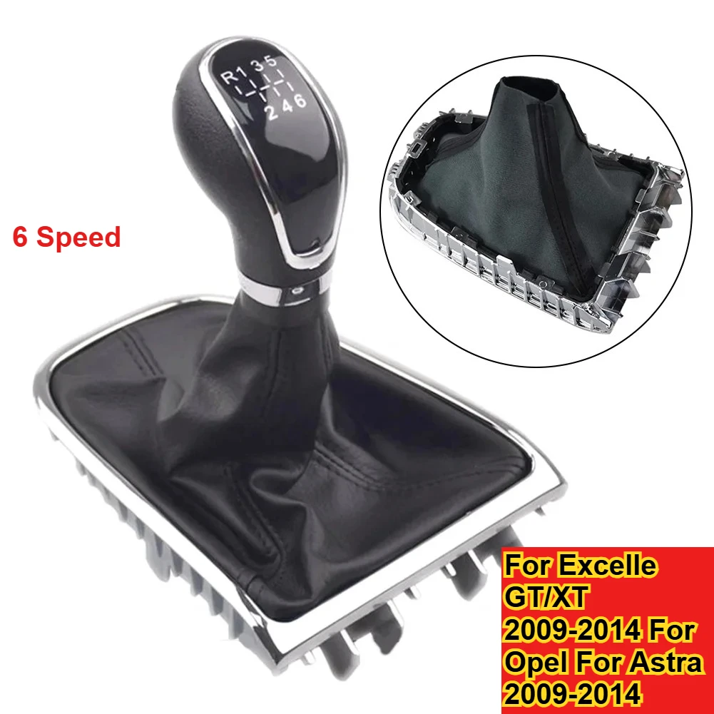 

For Buick For Excelle GT/XT 2009-2014 For Opel For Astra 2009-2014 6 Speed Gear Shift Knob With Gaiter Boot Car Styling