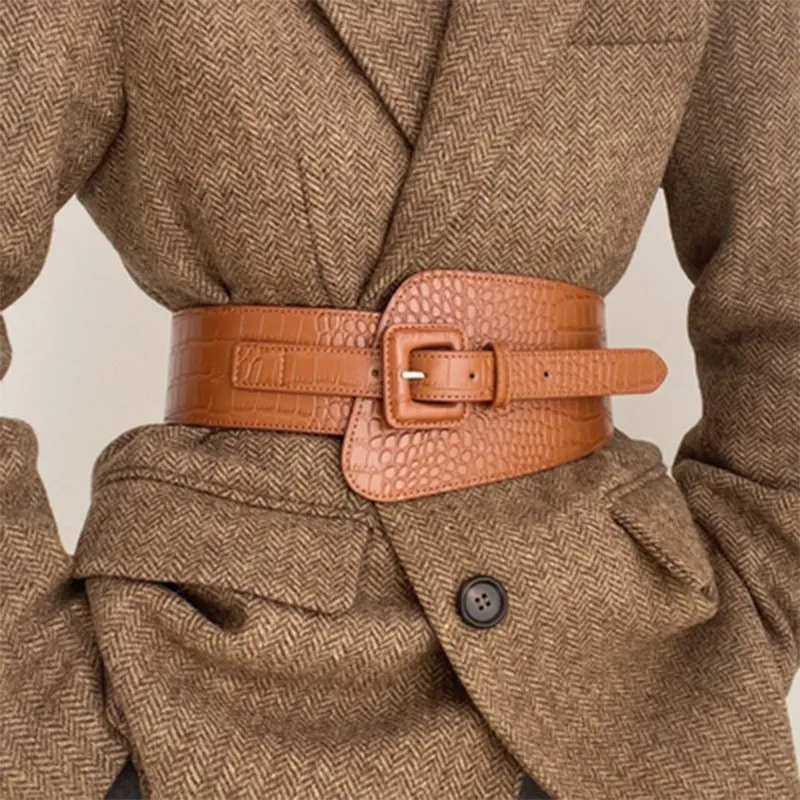 

Fashion Casual Wide Waistband Women Decorative Coat Sweater Accessories Belt High Quality Fashion Designer Corset Belt Versatile