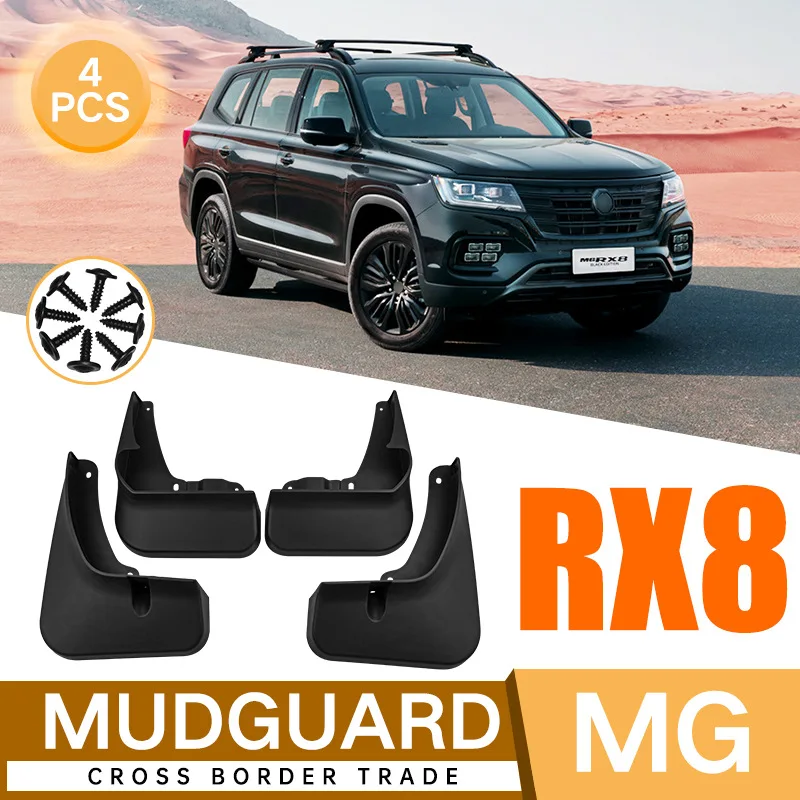

For MG RX8 Car Red Molded Mud Flaps Splash Guards Mudguards Front Rear Styling Front Rear Car Accessories