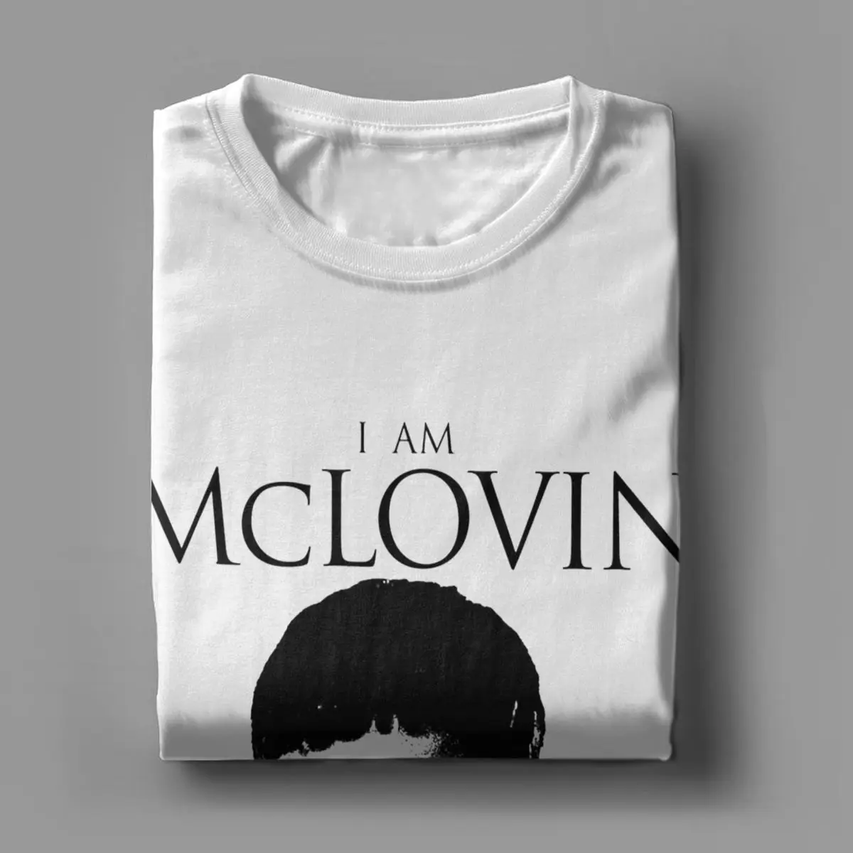 الرجال Superbad أنا ماكلوفين تي شيرت فيلم 100% ملابس قطنية عادية كم قصير الياقة المستديرة تيز جديد وصول تي شيرت