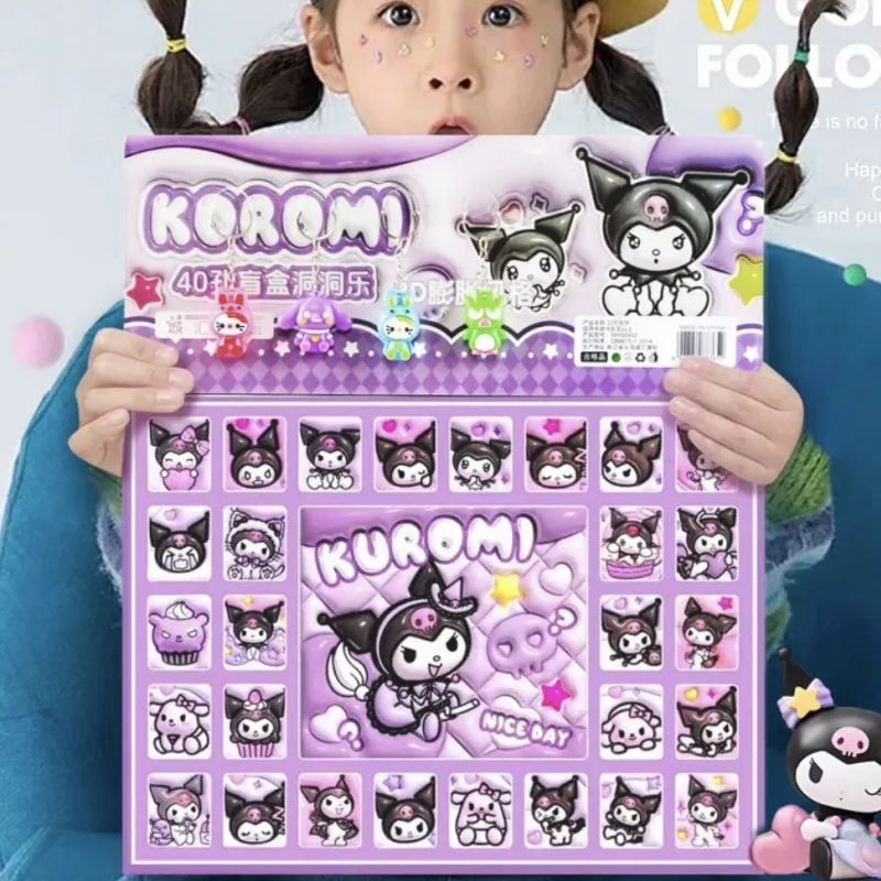 

40 шт. Sanrio Kawaii Kuromi Hellokitty Cinnamoroll Poking Joy пещера Девушка ручной работы декоративные украшения игрушки праздник подарок на день рождения