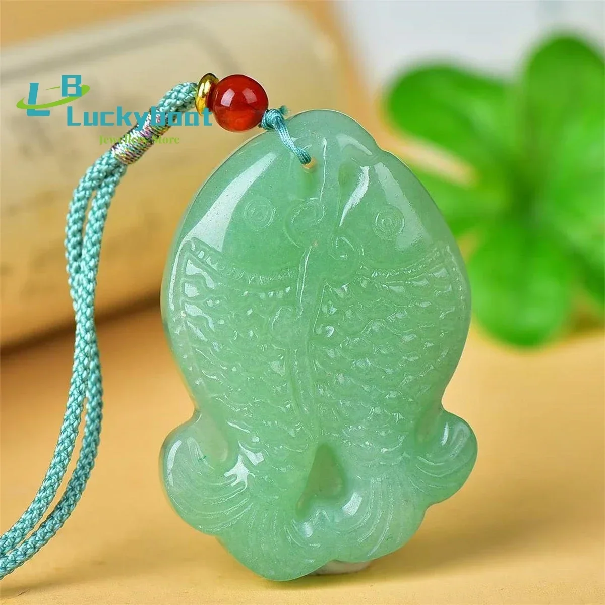 Natural Dongling Jade Pisces Annual Surplus Pendant Simple and Generous Personalized Fashion Versatile for Men and Women