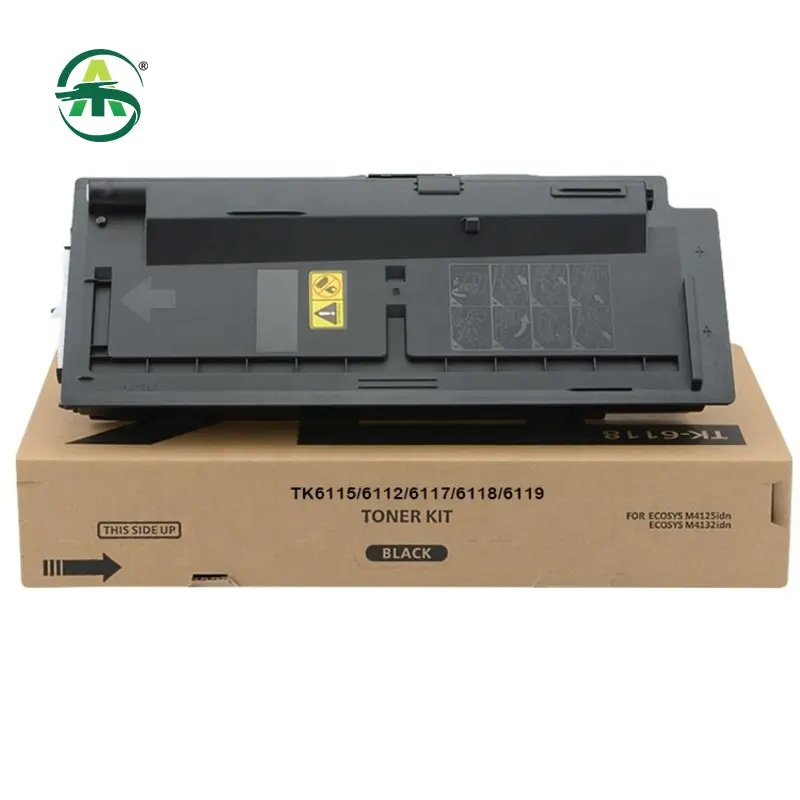 cartucho de toner copiadora compativel para kyocera ecosys m4132idn recarga de copiadora cartucho de toner bk pcs tk6115 tk 6117 tk 6118 01