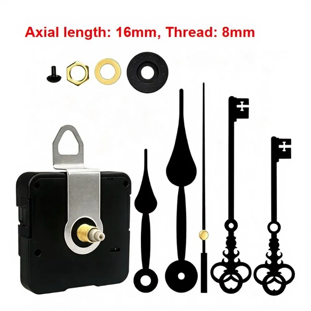 Silent Quartz Clock Movement Kit With Multiple Shaft Lengths For DIY Wall Desk Clock Repair Replacement Parts
