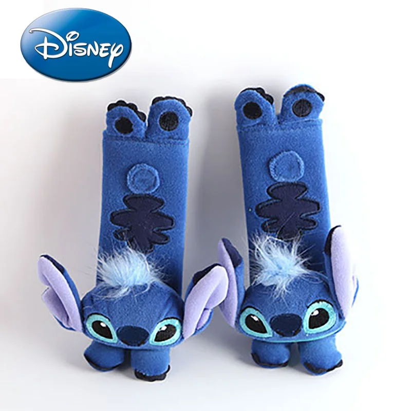 Disney Kawaii Anime Lilo & Stitch Creatieve Autoschouderriem Cartoon Veiligheidsgordel Beschermhoes Auto Schattig Decoratie Kerstcadeau