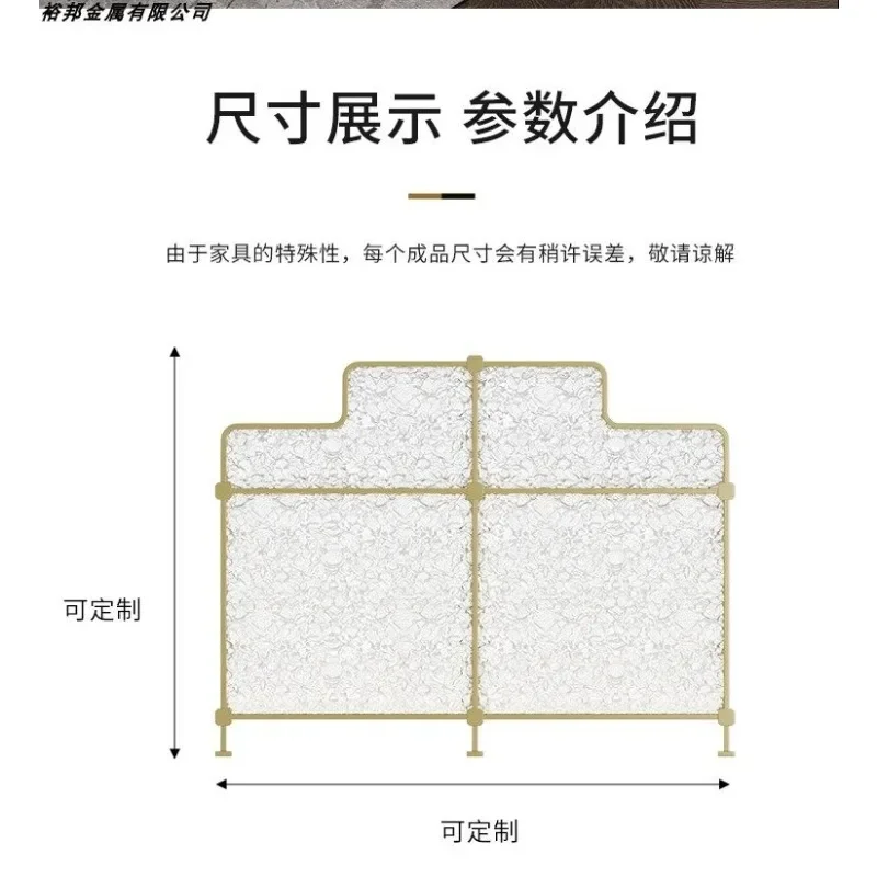 Restaurant Stainless Steel Partition Ambient Light Fence Private Room Cafe Hotel Western Restaurant Screen Half Wall Blocking Gr