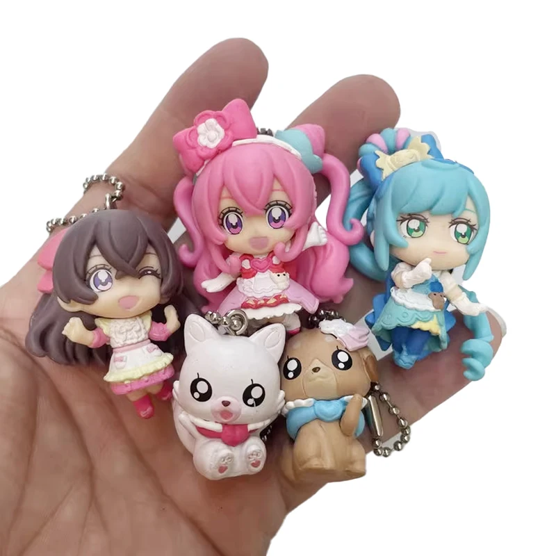 Genuino Pretty Girl of Light Pretty Cure verano Ángel flamenco Cure flor de la paz feliz melocotón figura colgante sin caja carga a granel