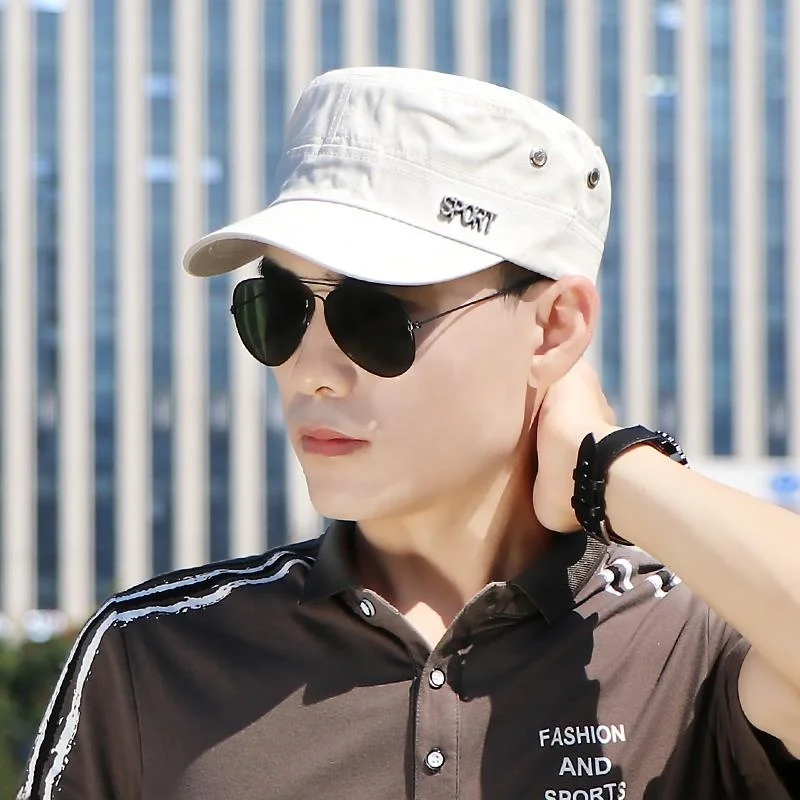 Men's Casual Flat-Cap Hat Spring Autumn Thin Fashionable Duckbill Cap for Middle-Aged And Elderly All-Match Spring Autumn Kor...