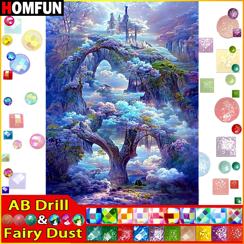 HOMFUN Fairy Dust AB Diamond painting 