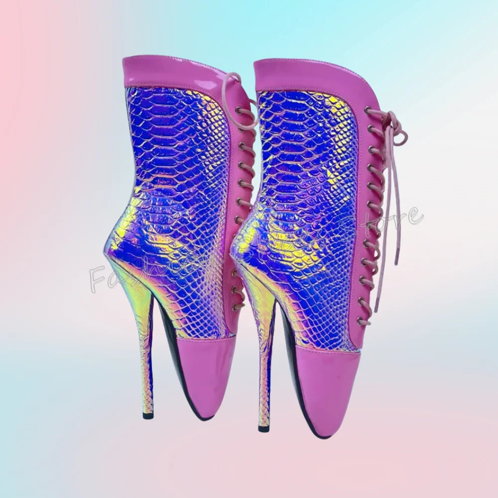 

Purple Temperament And Interest Lace up Boots Stilettos High Heels High Heel Shoes for Women Heels 2025 New Zapatos Para Mujere
