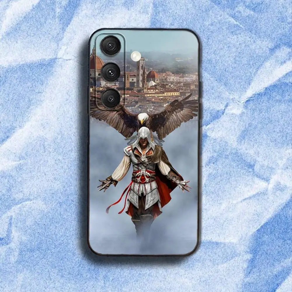 حافظة هاتف A-Assassins-s Game C-Creed لهاتف سامسونج S 25,24,23,22,30,21,10,9,Ultra,Plus,Lite,FE,4,5G حافظة سوداء ناعمة #4