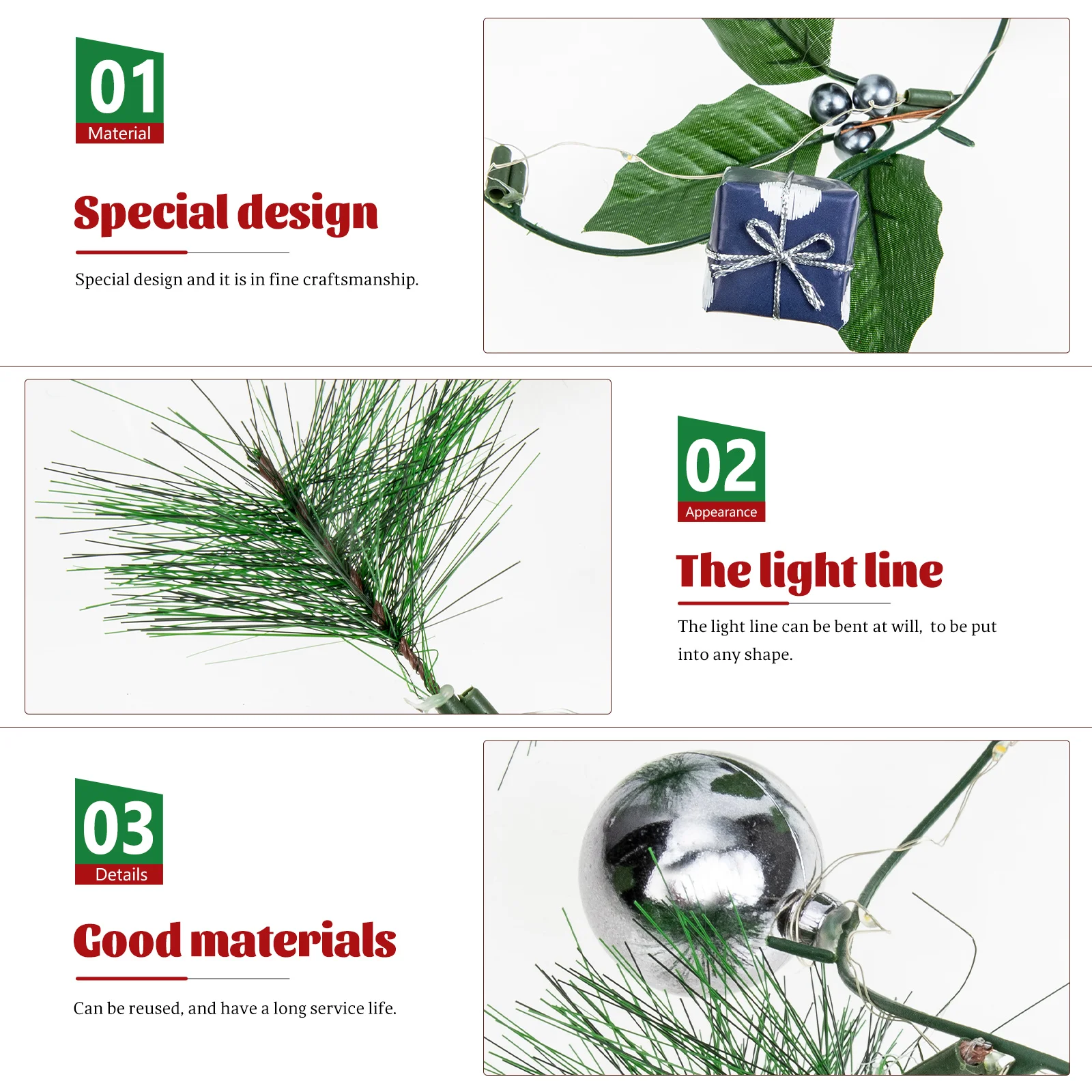 

Flexible Christmas String Lights Led Garland Decorative Hanging Lights For Indoor Outdoor Tree Party Decoration