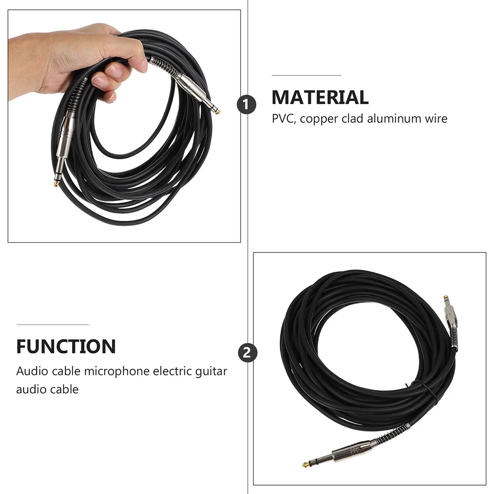 

6.35Mm Audio Cable For Electric Guitar Professional Instrument Adapter Cable High Conductivity Speaker Connection Supply