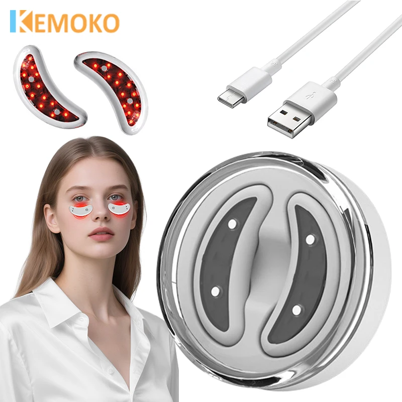 Elektryczny masażer do oczu EMS, urządzenie do masażu twarzy, łagodzące zmęczenie, redukujące cienie pod oczami, zmarszczki, opuchliznę, przeciwzmarszczkowe.