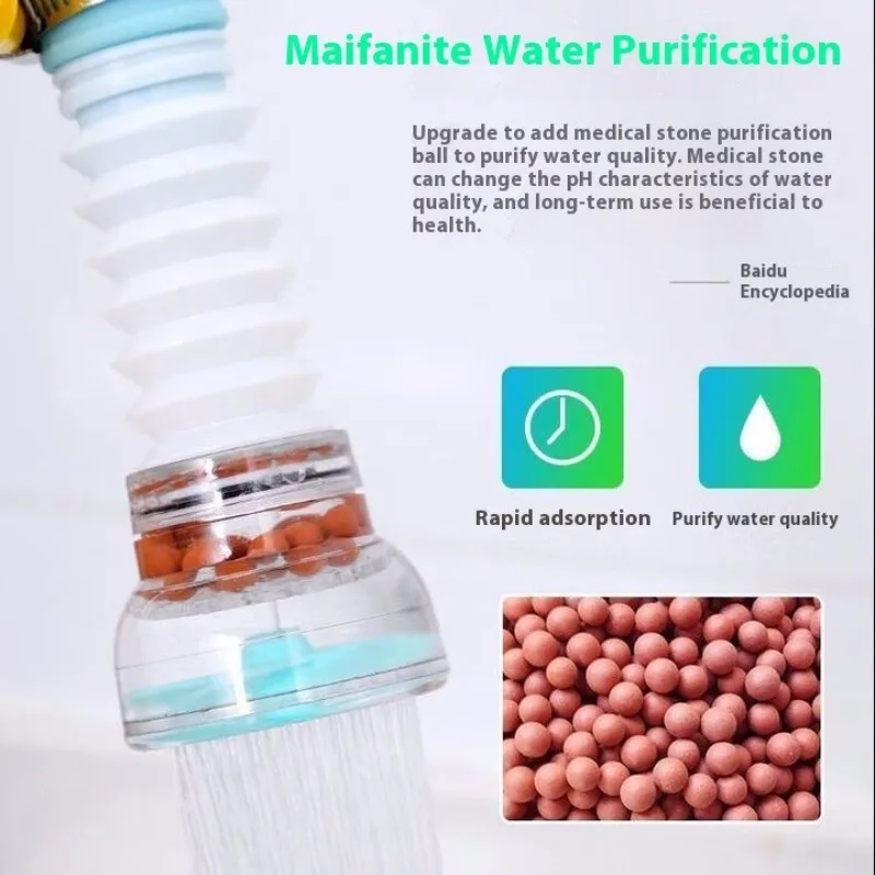 Kitchen Anti-Splashing Faucet Can Rotate Extend The Filter Home Universal Water Faucet Multifunction Wash Basin Shower Faucet