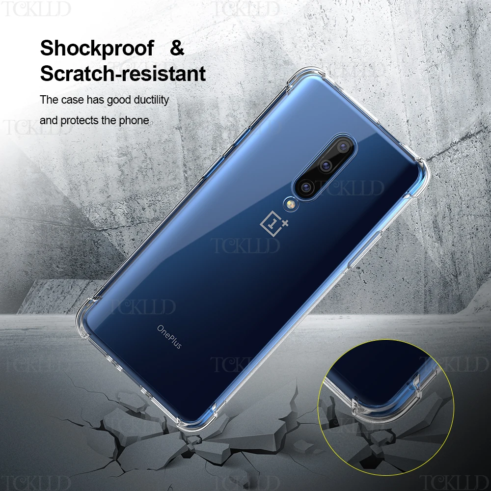 Clear Soft TPU For OnePlus 6 7 8 9 10 Pro 5G Anti-shock Shockproof Case Full Cover Back OnePlus Nord CE 2 6T 7T 8T Pro ACE Shell