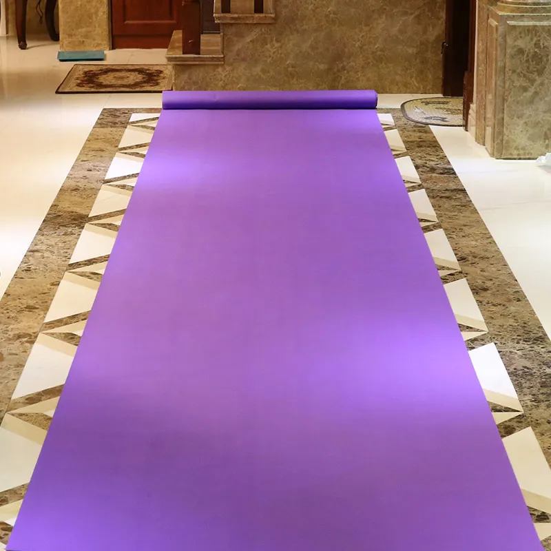 

1M Wide Purple Carpet Wedding Carpet Multiple Specifications Opening Store Entrance Exhibition Wedding Event Disposable Carpet