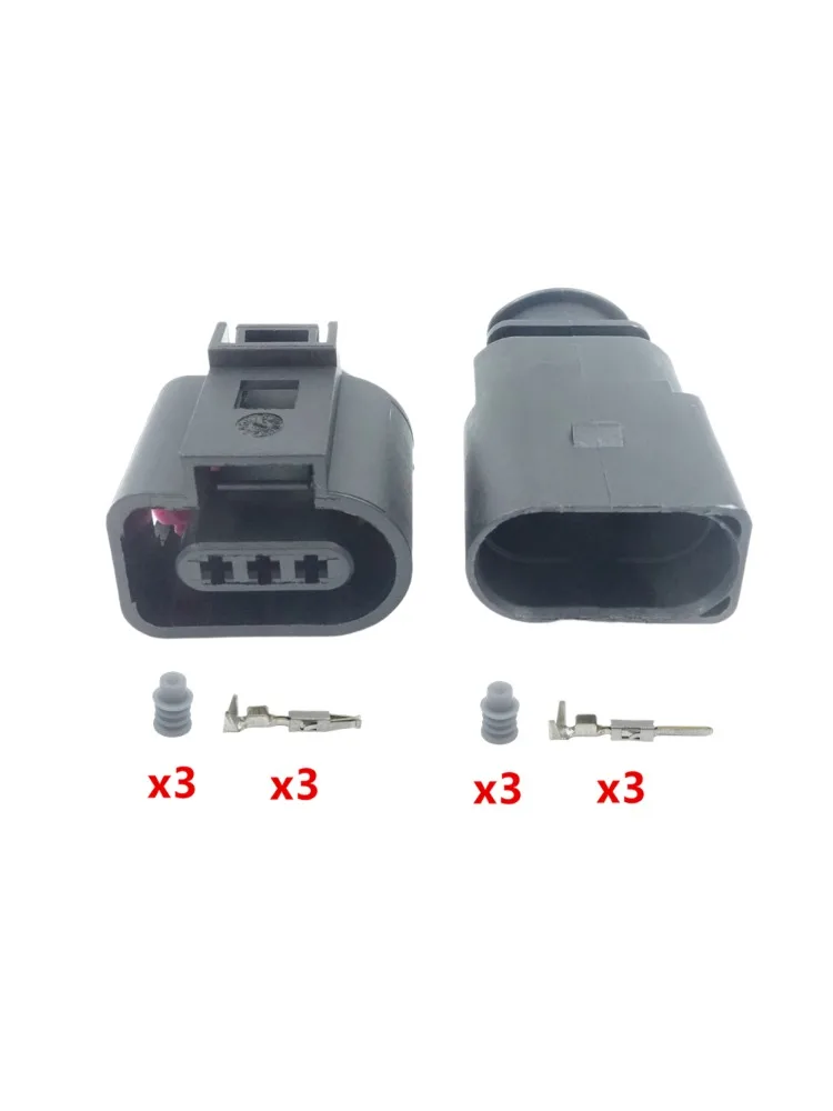 3 broches 1J0973803 1J0973703 3D0973703 1717888-1 1813271-1 prise de capteur de température automatique bouchon de Valve de dégonflage connecteur étanche pour VW