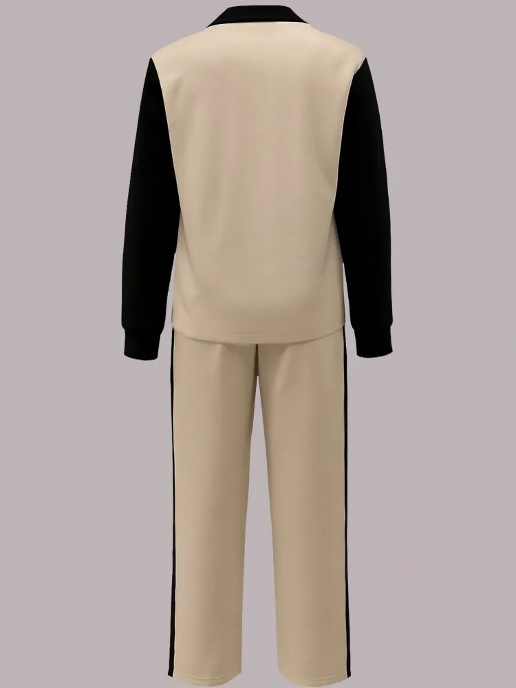 Set da donna da 2 pezzi 2025 Nuovo arrivo Autunno Inverno Set coordinati Set da due pezzi Top a maniche lunghe e pantaloni Abiti Abiti Abbigliamento