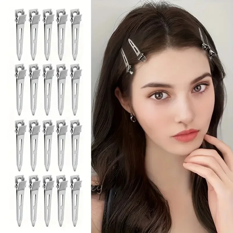 2/20 szt. Puszyste klipsy do stylizacji włosów Salon profesjonalny Salon metalowy klips do włosów zaciski narzędzia DIY akcesoria do włosów 5.5cm