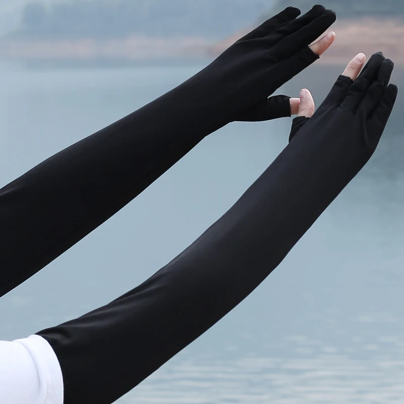 Lose Art Kühlarm Ärmel Sonnencreme Outdoor Sport Ärmel ausgesetzt Laufen Angeln Radfahren Frauen Männer Sport Fußball Golf