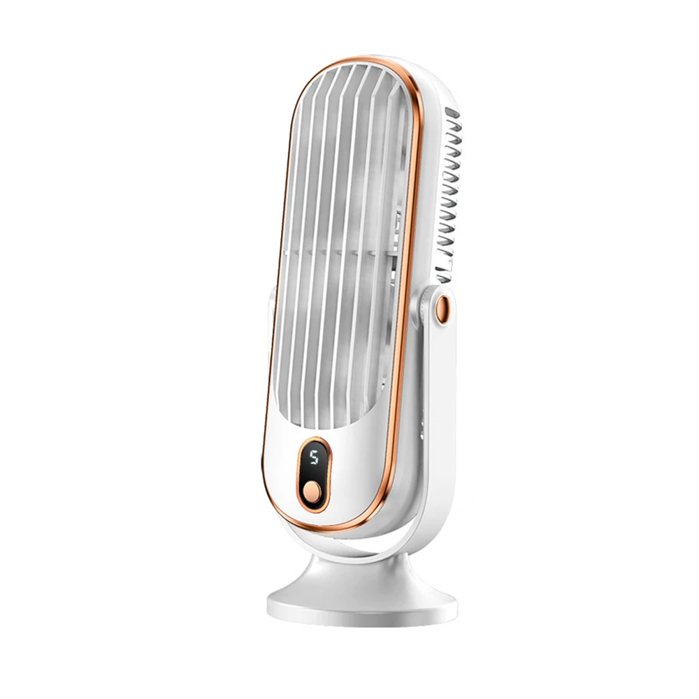 Home small air conditioner 720 degree adjustable hair dryer USB charging large battery dual motor portable air conditioner