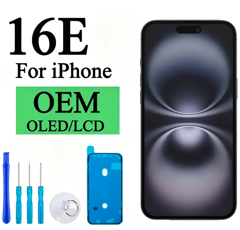 100% Tested Premium Display For IPhone 16E LCD Touch Screen Replacement Parts 16E With 3D Touch Face ID A3212 A3409 A3410 A3408