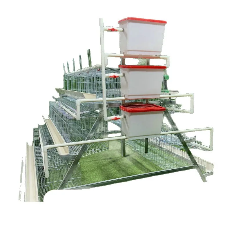 Step-type Laying Hen Cage A-type Farm Breeding Stacked Egg Full Set of Equipment Chicken