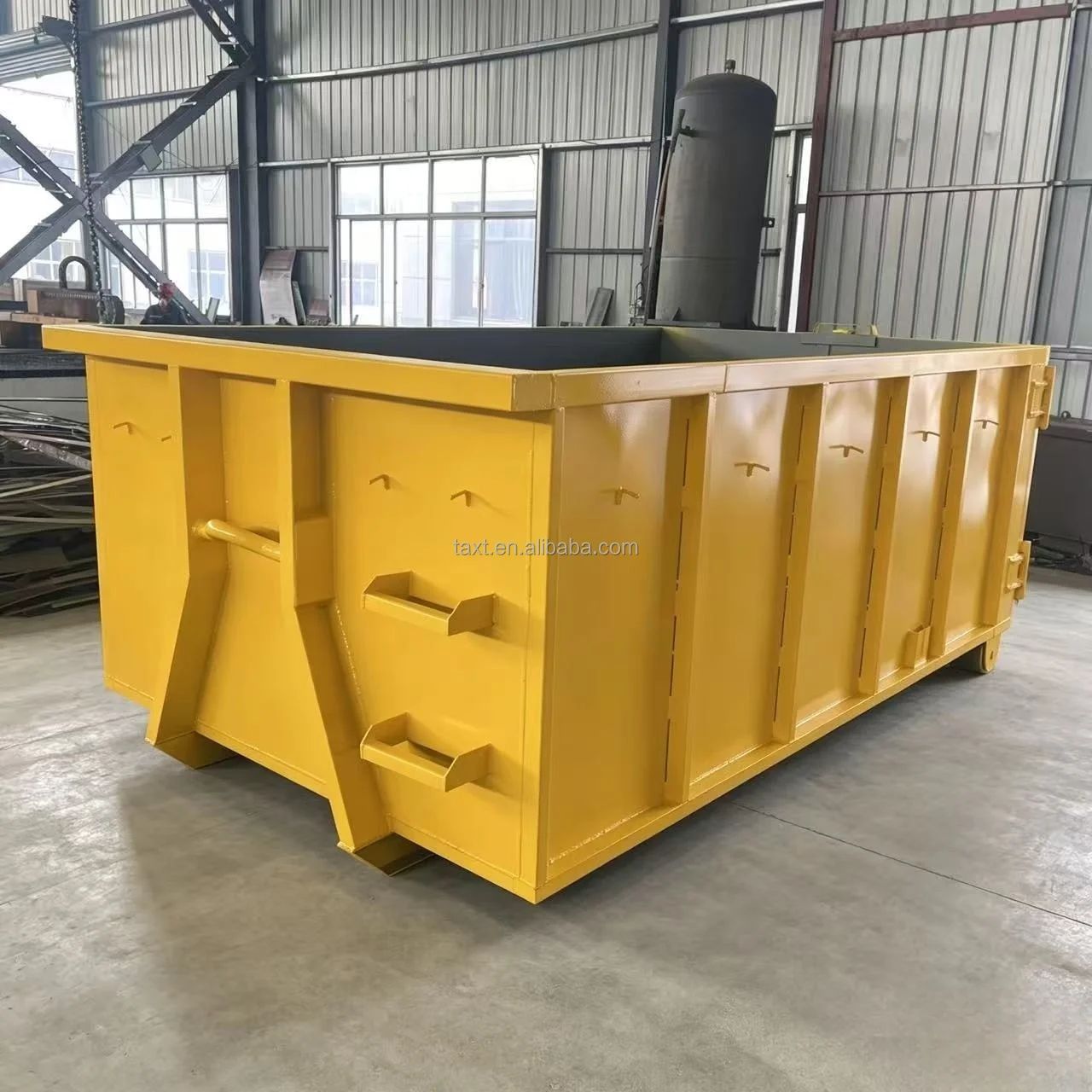 Heavy Duty Custom Hook Lift Waste Container with Reinforced Steel Body Optional Logo Colors & Sizes Industrial Refuse Disposal