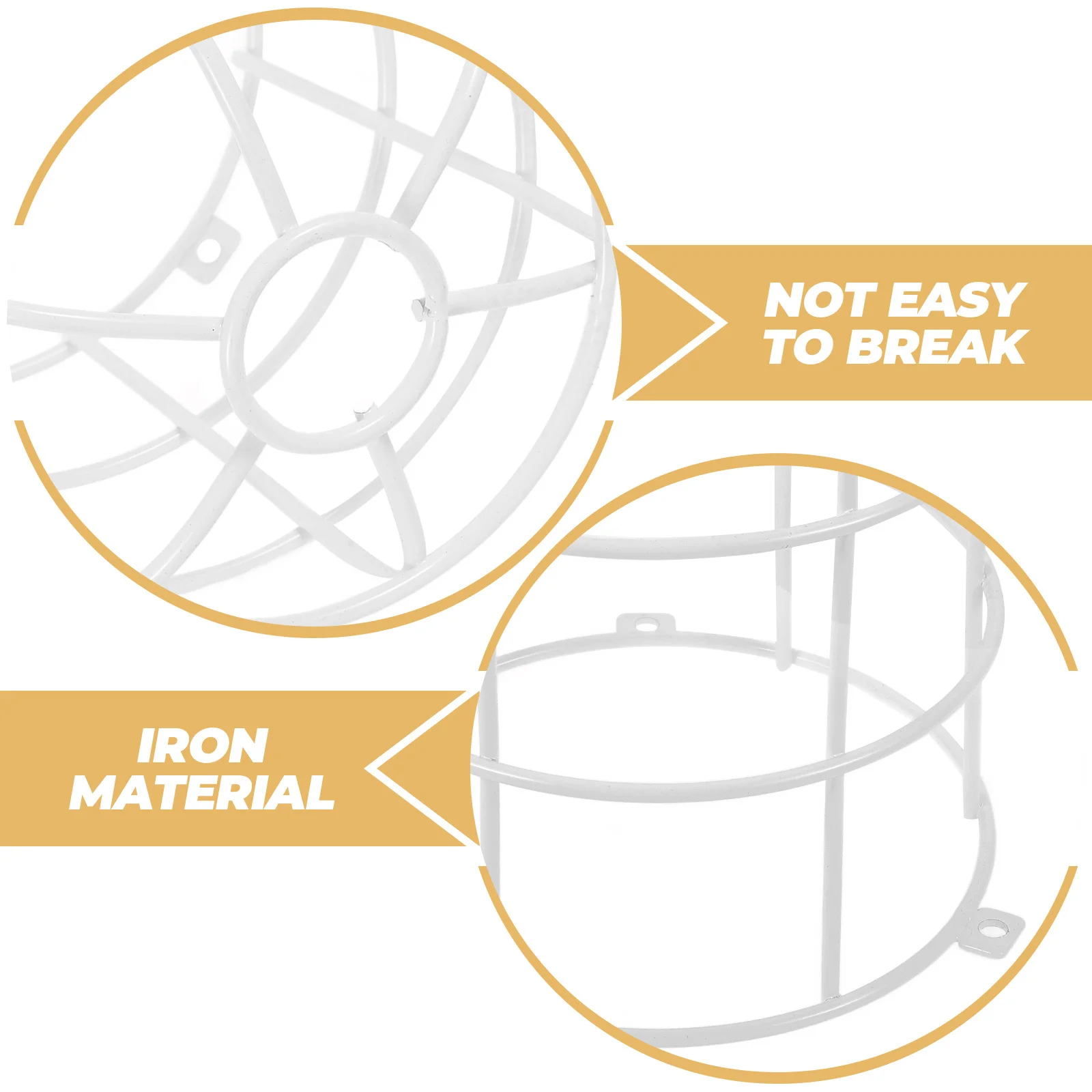 

Explosion-Proof Lampshade Frame Iron Wire Cage For Diy Pendant Ceiling Lights Sturdy Lamp Shade Guard Bracket Outdoor