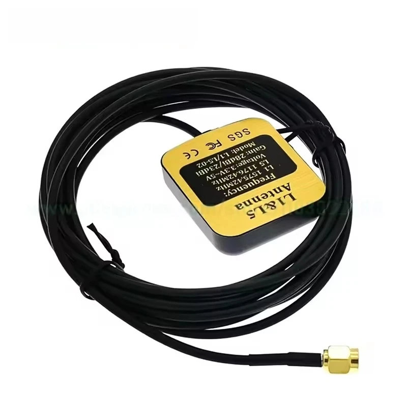 

GPS-антенна с высоким коэффициентом усиления GNSS L1 L5 Внешний автомобильный GPS-приемник SMA BNC TNC Магнитный кабель 3 м ABS 5,0 1 Re