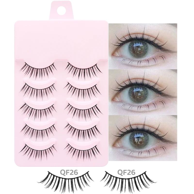 DINGSEN 5 Paar Wimpern, natürliche Augen, Wimpern für Make-up, weiche lange Wimpern, Streifen, falsche Wimpern, Beauty-Tools – Detail 14