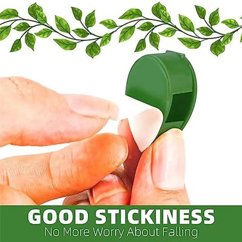 【Popular】30 PCS Invisible Plant Clips Plastic Clip For Climbing Plants, Self-Adhesive Plant Fixing Devices